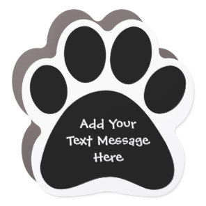Create Your Own Funny Text Message Pet Car Magnet