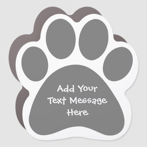 Create Your Own Funny Text Message Pet  Car Magnet