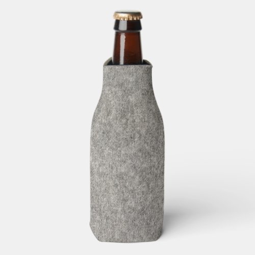 Create your own  Furry grey fabric Bottle Cooler