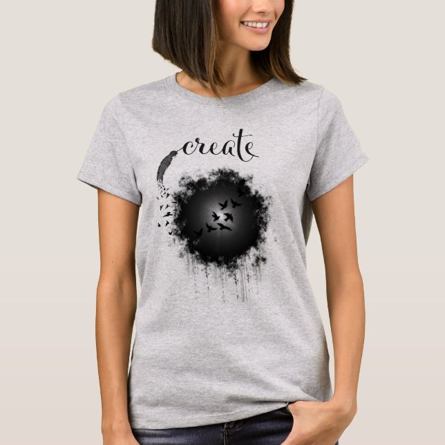 Create Your Own Future Artistic Design T-Shirt (Front)