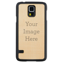 Create Your Own Galaxy S5 Slim Maple Wood Case
