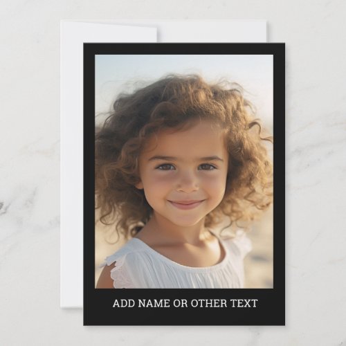 Create Your Own Gallery Art - Black Border Holiday Card