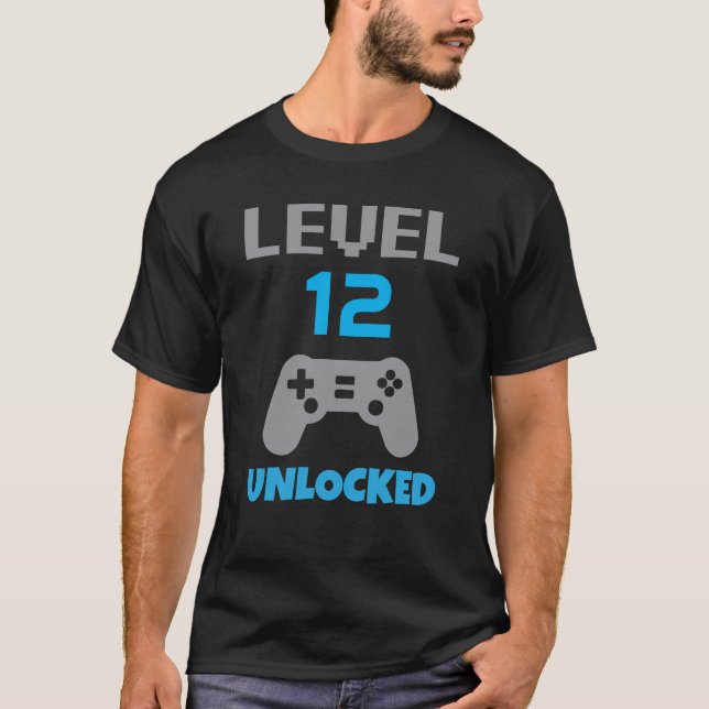 Create Your Own Gamer Level Gaming Template T-Shirt (Front)