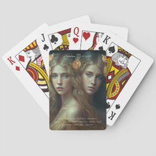 Create Your Own Gemini Sun Sign Zodiac Goddess Poker Cards