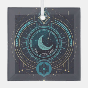 Create Your Own Geometric Celestial Lunar Glass Ornament