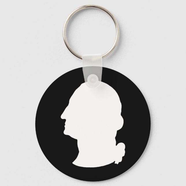Create Your Own George Washington Silhouette Keychain (Front)