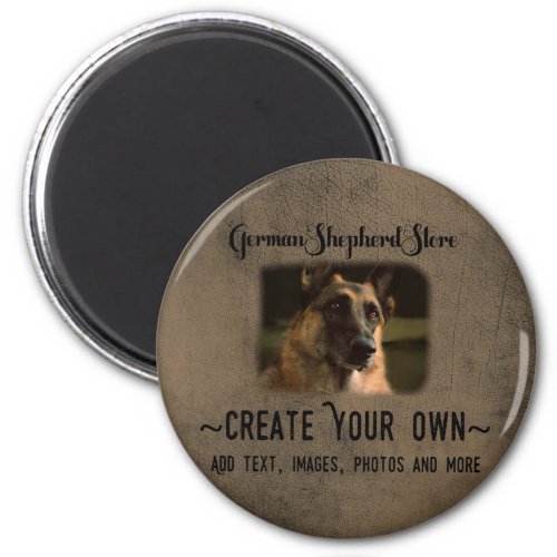Create Your Own German Shepherd Photo Magnet