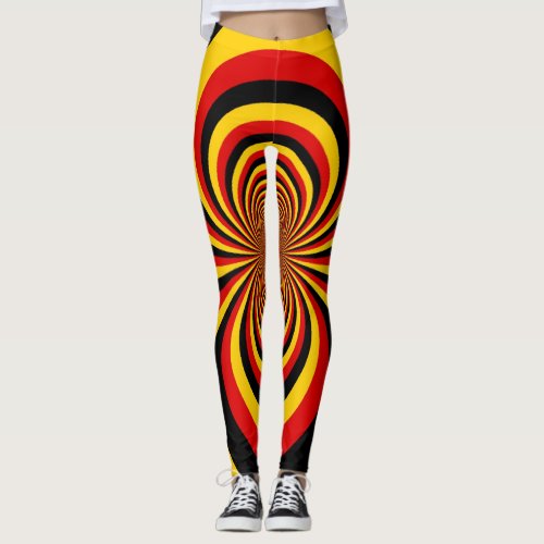 Create Your Own Germany National Flag Colors Leggings