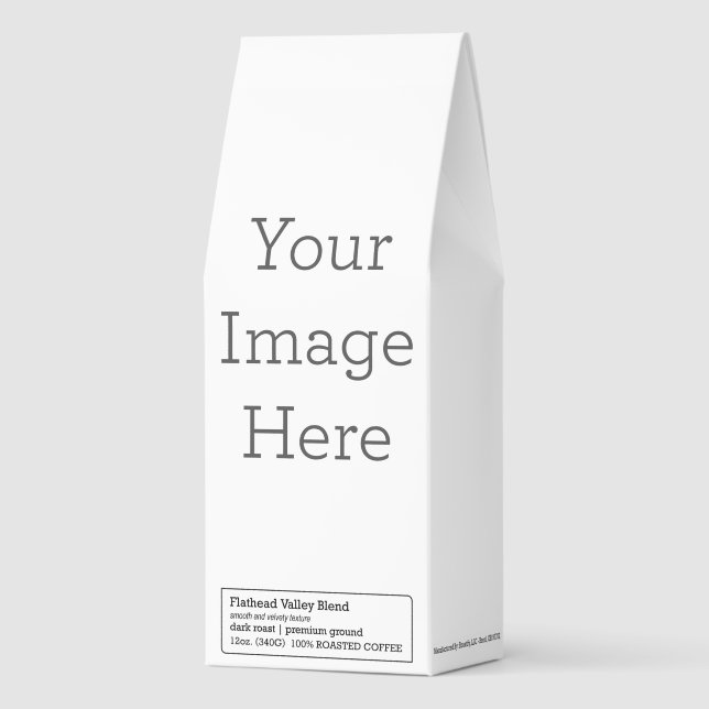 Custom Roasted Coffee, 12oz Bag, Dark Roast, Flathead Valley Blend (Front)