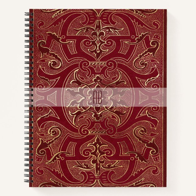 Create Your Own Gilded Chinese Red Notebook (Front)