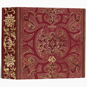 Create Your Own Gilded Chinese Red Notebook 3 Ring Binder