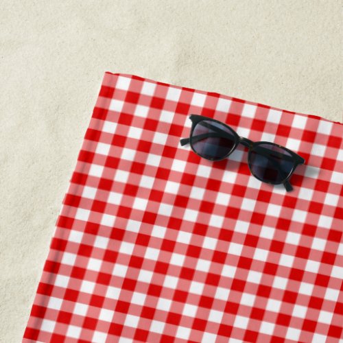 Create Your Own Gingham Beach Towel