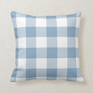 Create Your Own Gingham Check Buffalo Plaid Throw Pillow