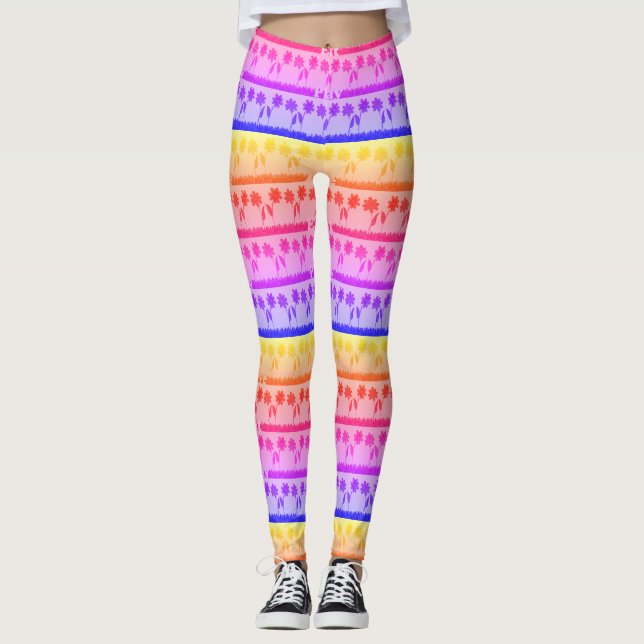 Create Your Own Girly All-Over Print  Leggings (Front)