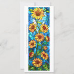 Create Your Own Glass Sunflowers Mosaic Bookmark