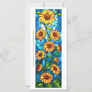 Create Your Own Glass Sunflowers Mosaic Bookmark