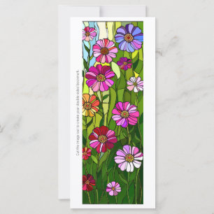 Create Your Own Glass Wildflowers Bookmark Card