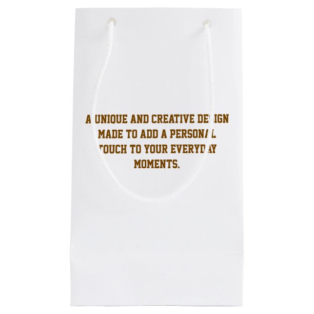 Create Your Own Glossy Gift Bag (Front)