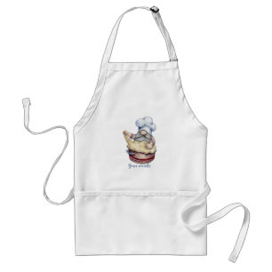 Create Your Own Gnome Baker Mixing Dough Adult Apron