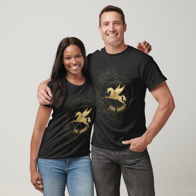 Create Your Own Gold Arcane Chariot Tarot T-Shirt (Unisex)