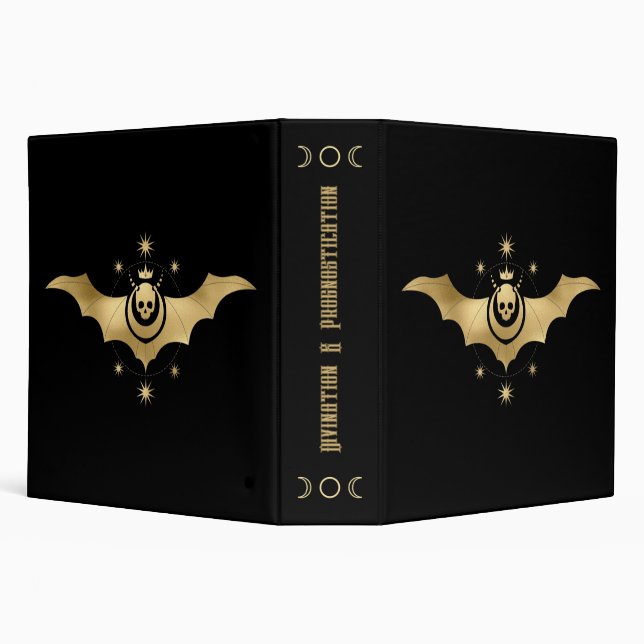 Create Your Own Gold Arcane Devil Tarot 3 Ring Binder (Background)