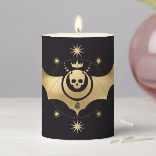 Create Your Own Gold Arcane Devil Tarot Pillar Candle