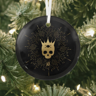 Create Your Own Gold Arcane Empress Tarot Glass Ornament