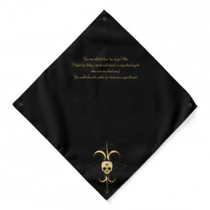 Create Your Own Gold Arcane Fool Tarot Bandana