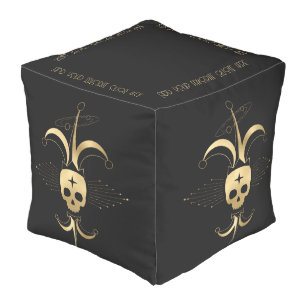 Create Your Own Gold Arcane Fool Tarot Pouf
