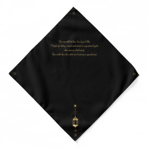Create Your Own Gold Arcane Hermit Tarot Bandana