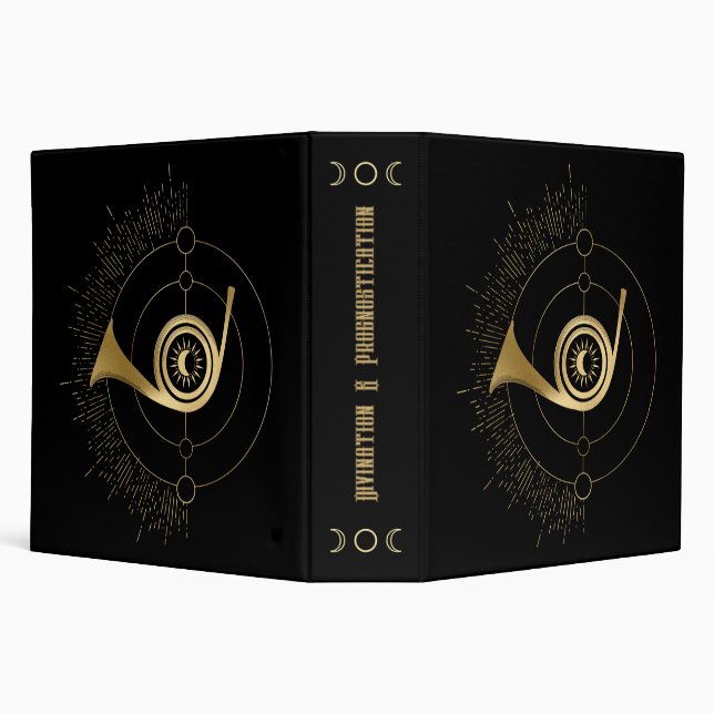 Create Your Own Gold Arcane Judgment Tarot 3 Ring Binder (Background)