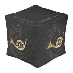 Create Your Own Gold Arcane Judgment Tarot Pouf