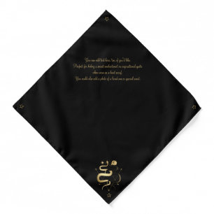 Create Your Own Gold Arcane Lovers Tarot Bandana