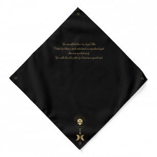 Create Your Own Gold Arcane Magician Tarot Bandana