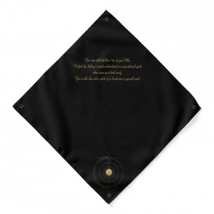 Create Your Own Gold Arcane Pentacle Tarot Bandana