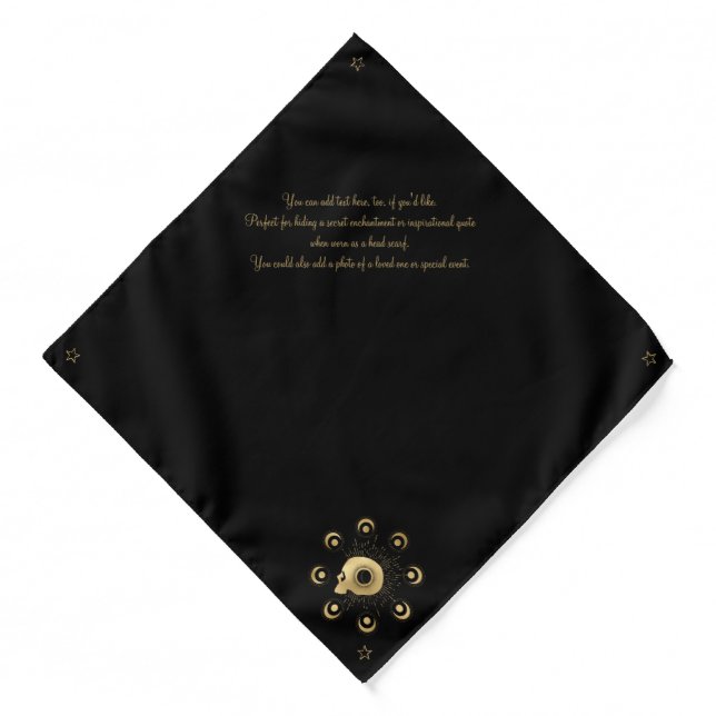 Create Your Own Gold Arcane Strength Tarot Bandana (Front)