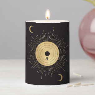 Create Your Own Gold Arcane Sun Tarot Pillar Candle