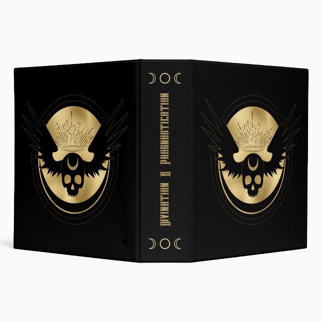 Create Your Own Gold Arcane Temperance Tarot 3 Ring Binder (Background)