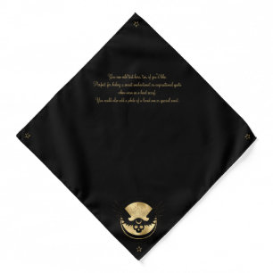 Create Your Own Gold Arcane Temperance Tarot Bandana