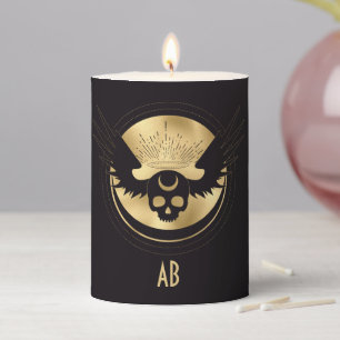 Create Your Own Gold Arcane Temperance Tarot Pillar Candle