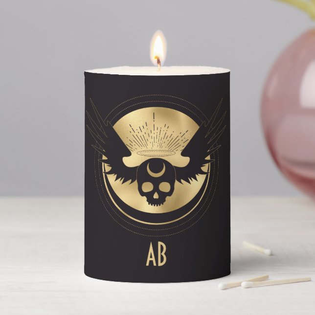 Create Your Own Gold Arcane Temperance Tarot Pillar Candle (In Situ)