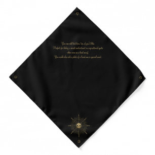Create Your Own Gold Arcane Wheel Tarot Bandana
