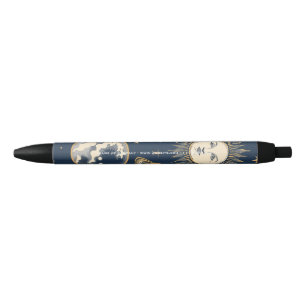 Create Your Own Gold Blue White Celestial  Pen