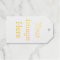 Create Your Own Gold Foil Matte Gift Tag