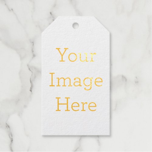 Create Your Own Gold Foil Matte Gift Tag