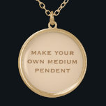 Create Your Own Gold Plated Necklace<br><div class="desc">Create Your Own gold plated necklace by adding a treasured photograph or memorabilia item</div>