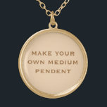Create Your Own Gold Plated Necklace<br><div class="desc">Create Your Own gold plated necklace by adding a treasured photograph or memorabilia item</div>