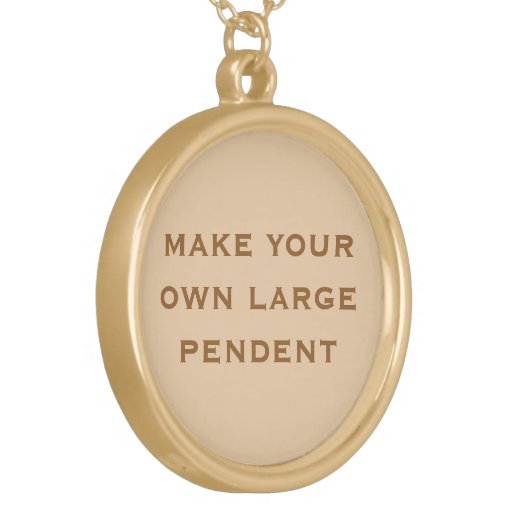 Create Your Own Gold Plated Necklace Zazzle