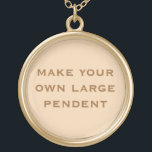 Create Your Own Gold Plated Necklace<br><div class="desc">Create Your Own gold plated necklace by adding a treasured photograph or memorabilia item</div>