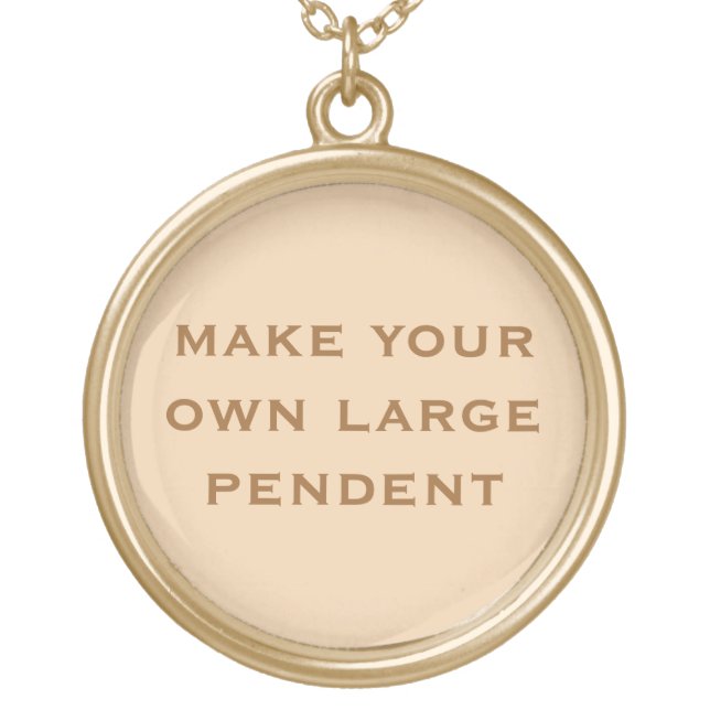 Create Your Own Gold Plated Necklace (Front)